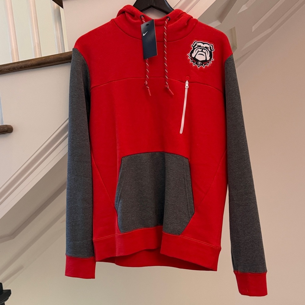 Nike Red and Gray Pullover with Emblem